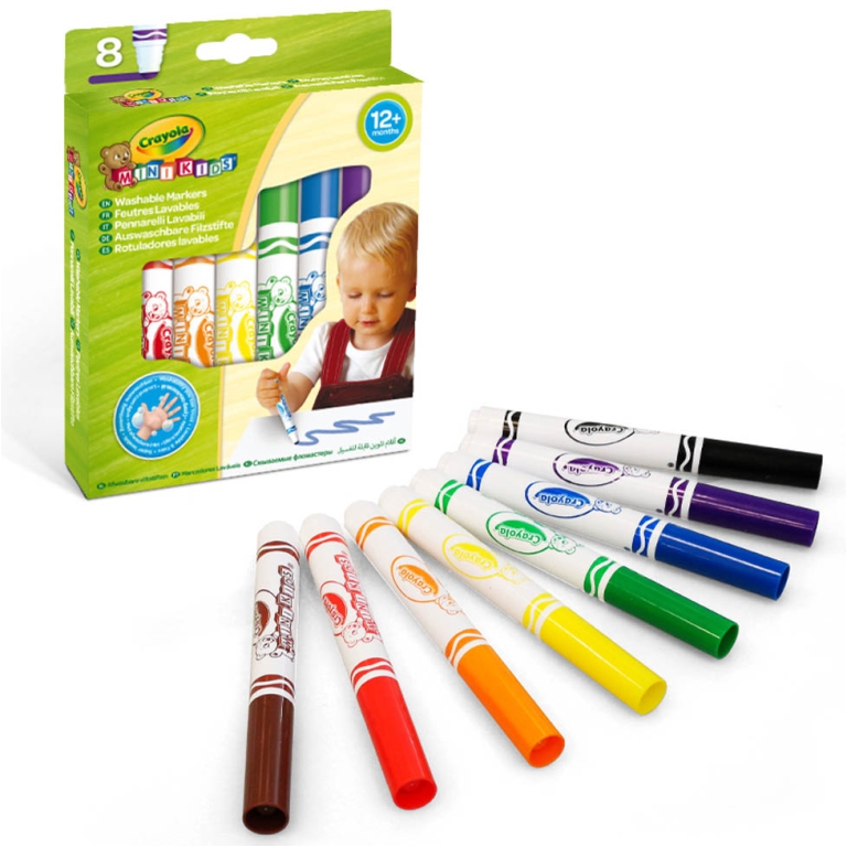 PENNARELLI 8 COLORI PER  BAMBINI CRAYOLA