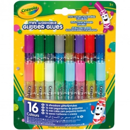 COLLA GLITTER 6ML 16PZ   16COLORI CRAYOLA