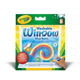 PENNARELLI 8 COLORI      PER VETRO CRAYOLA