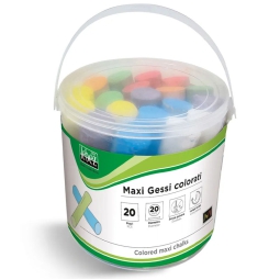 GESSO COLORATO MAXI 20PZ IN SECCHIELLO