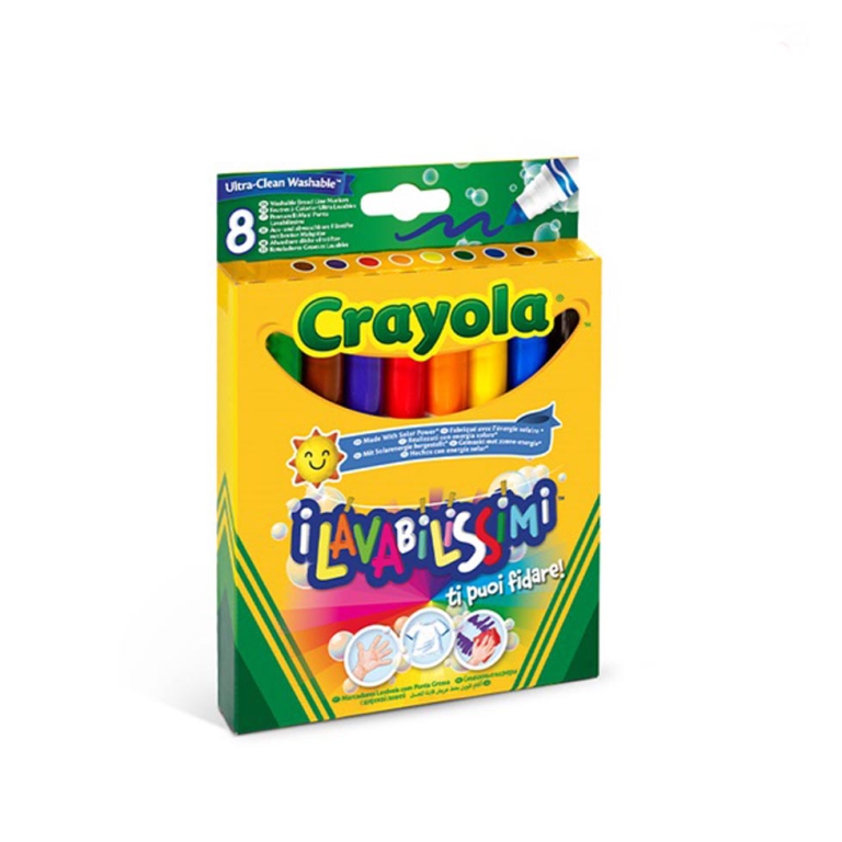PENNARELLI 8 COLORI MAXI LAVABILISSIMI CRAYOLA 2
