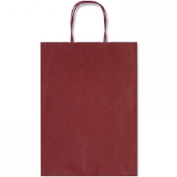 SHOPPER 26X36X12CM MANICI RITORTI BORDEAUX 25PZ