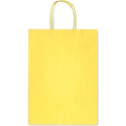 SHOPPER 26X36X12CM MANICI RITORTI GIALLO 25PZ