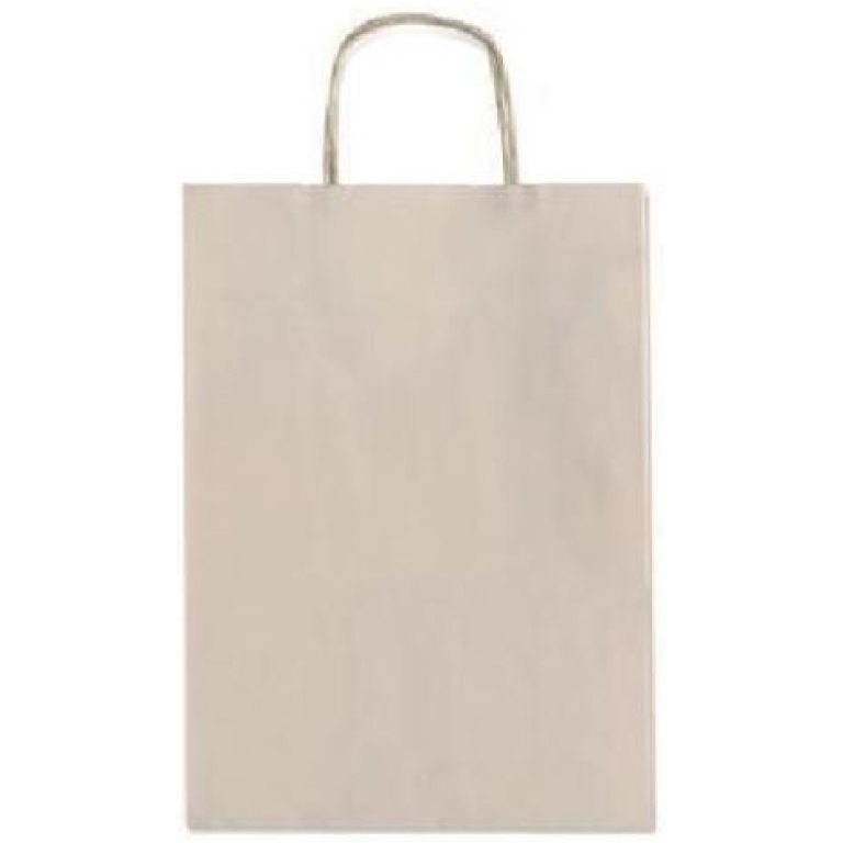 SHOPPER 26X36X12CM MANICI RITORTI TORTORA 25PZ