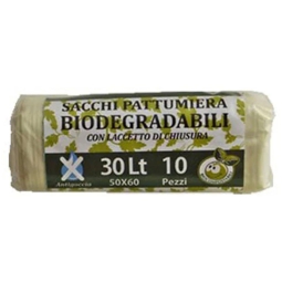 SACCHETTI IMMONDIZIA 10PZ ORGANICO 30LT 50X60