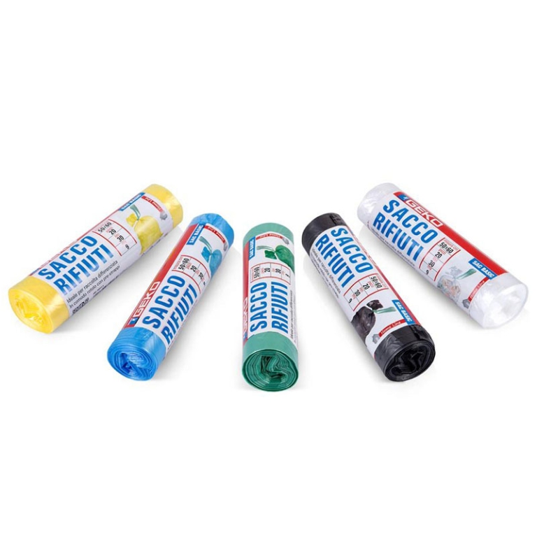 SACCHETTI IMMONDIZIA 20PZ TRASPARENTI 50X60
