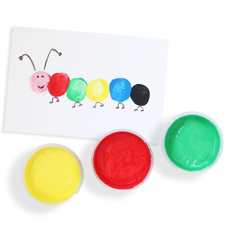 TEMPERA A DITA 100GR     6 COLORI PRIMO 3