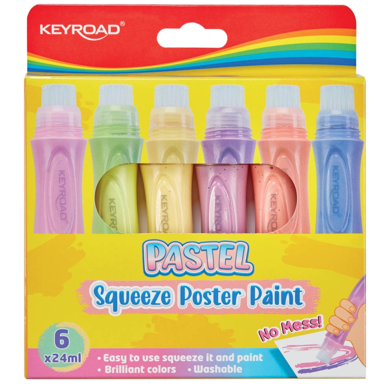 TEMPERA SQUEEZE 6 COLORI PASTEL