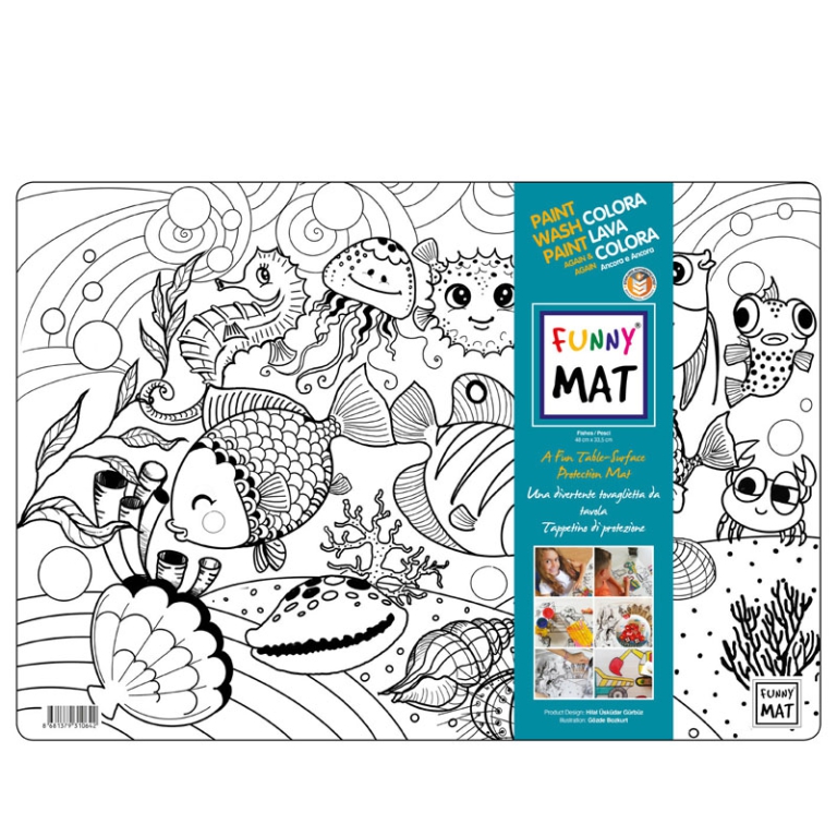 FUNNY MAT PESCI AKADEMI  COCUK 33X48CM