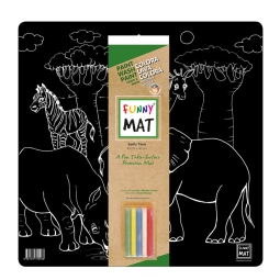 FUNNY MAT BLACK TERRA    AKADEMY COCUK 33X48CM