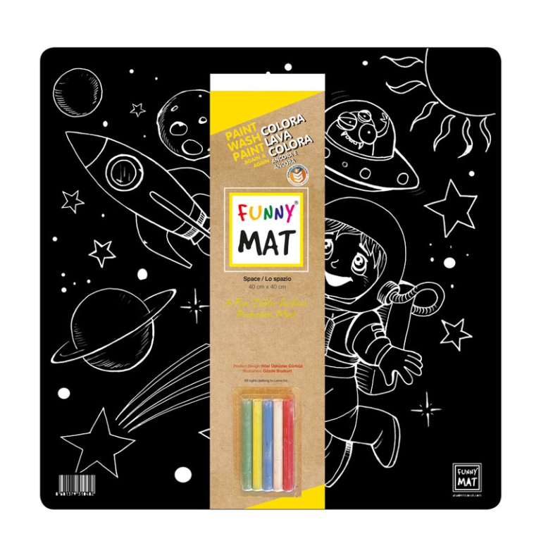 FUNNY MAT BLACK SPAZIO   AKADEMY COCUK 33X48CM