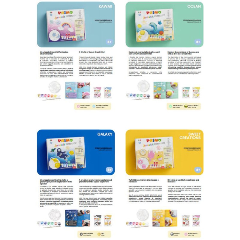 PRIMO JUNIORKID 4PZ      SET REGALO ASSORTITI