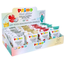 PRIMO GLITTER 24PZ EXPO  MOD PASTE MODELLARE 250GR