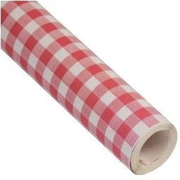 TOVAGLIA CARTA 100CMX50MT QUADRETTI ROSSO ROTOLO