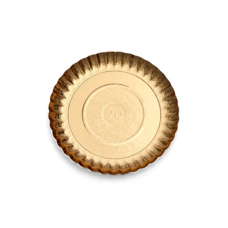 VASSOI CARTONE ROTONDI 5KG DIAMETRO 32CM ORO