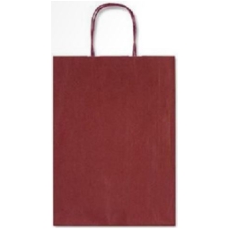 SHOPPER 16X21X8CM MANICI RITORTI BORDEAUX 25PZ