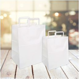 SHOPPER 35X23X25CM BIANCO 25PZ PIATTINA VASSOIO