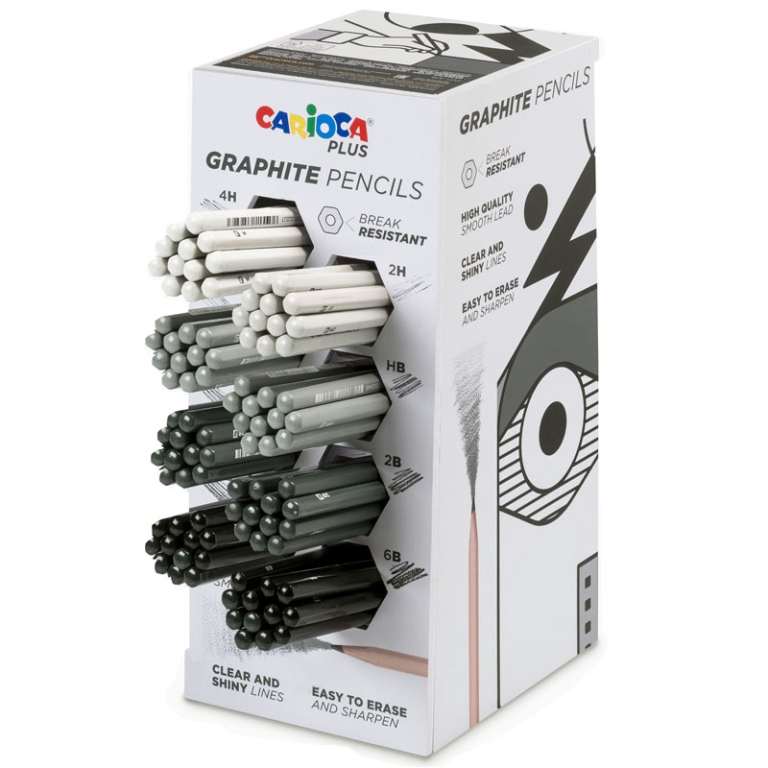 MATITE GRAPHITE 8GRADAZIONI CARIOCA PLUS EXPO