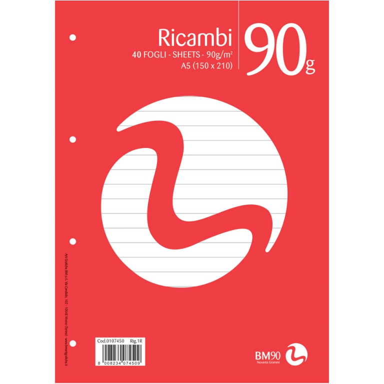 RICAMBI A5 RIG 1 RIGO 90 GR 2