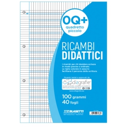 RICAMBI A4 5MM DOPPIO SPAZIO 100GR DISGRAFICI