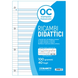 RICAMBI A4 RIGATURA C 100GR  DISGRAFICI