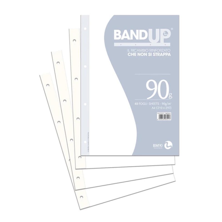 RICAMBI RINFORZATI A4 RIG.BIANCO 90GR