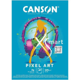 BLOCCO PIXEL ART 40FG 120GR A4 CANSON