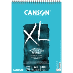 BLOCCO AQUARELLE 30FG 300GR XL A3 SPIR. L.C.CANSON