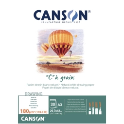 BLOCCO C CANSON 30FG A3  180GR A' GRAIN