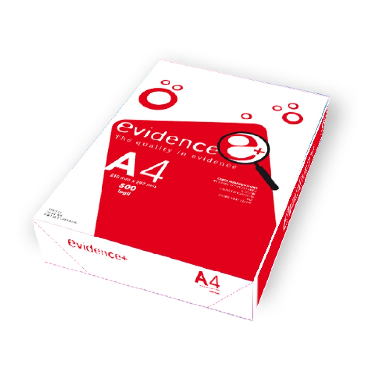 CARTA A4 EVIDENCE+ 5X500FG PER FOTOCOPIE