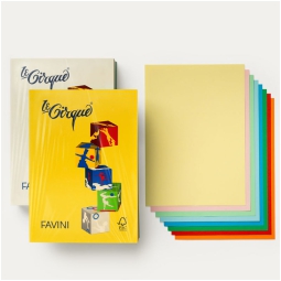 CARTA A4 160GR 250FG COL.ASS. FORTI/TENUI LECIRQUE