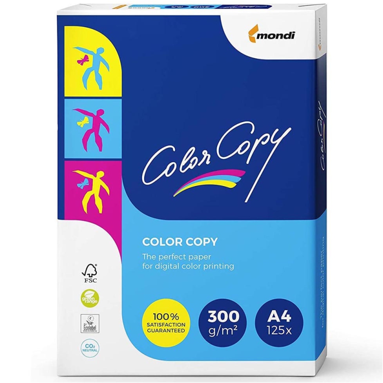 CARTA A4 300GR COLORCOPY MONDI 125FG