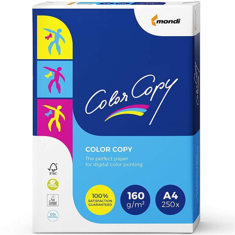 CARTA A4 160GR COLORCOPY MONDI 250FG