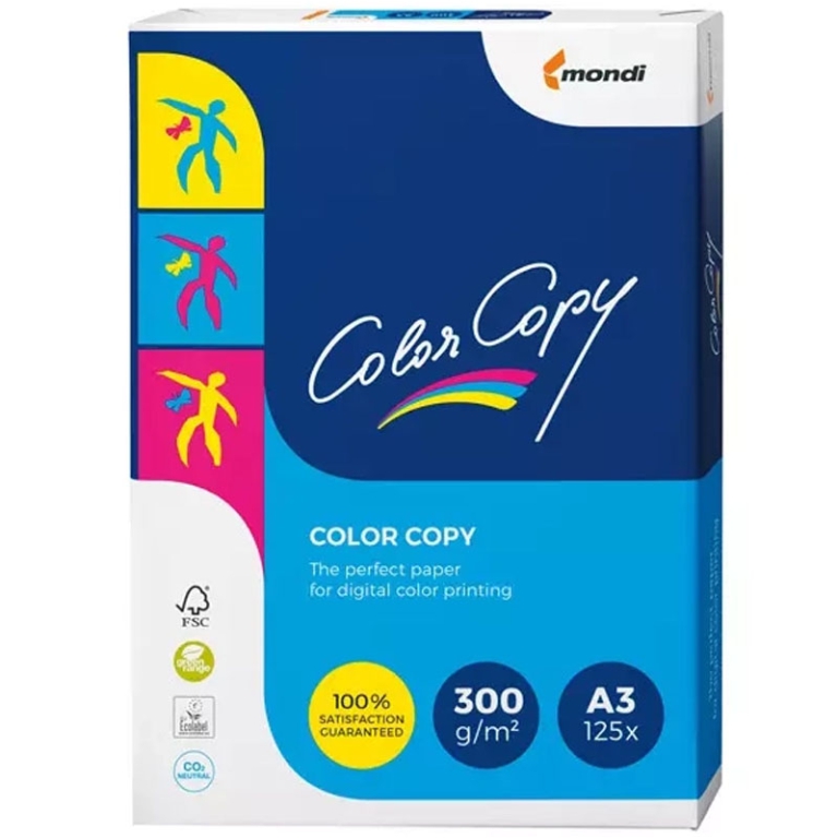 CARTA A3 300GR COLORCOPY MONDI 125FG