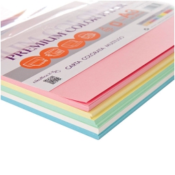 CARTA A4 80GR 100FG COLORI ASSORTITI TENUI