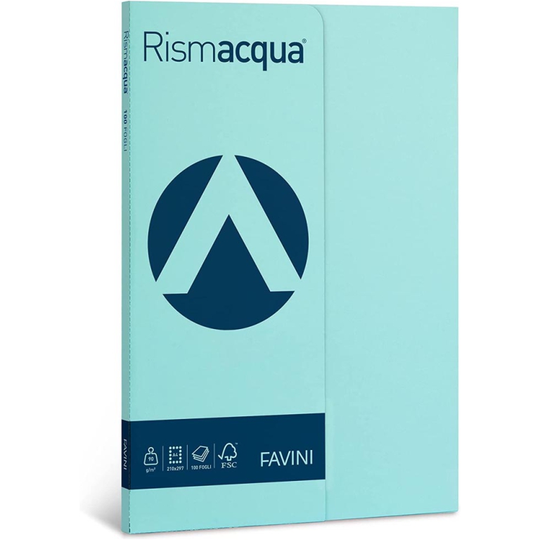 CARTA A4 90GR 100FG CELESTE RISMACQUA