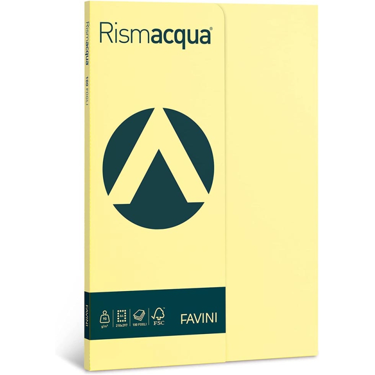 CARTA A4 90GR 100FG GIALLINO RISMACQUA