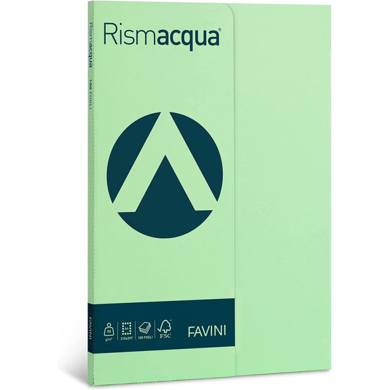 CARTA A4 90GR 100FG VERDINO RISMACQUA