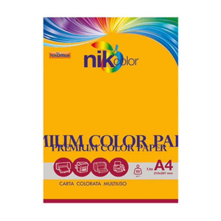 CARTA FLUO A4 80GR 100FG ARANCIO