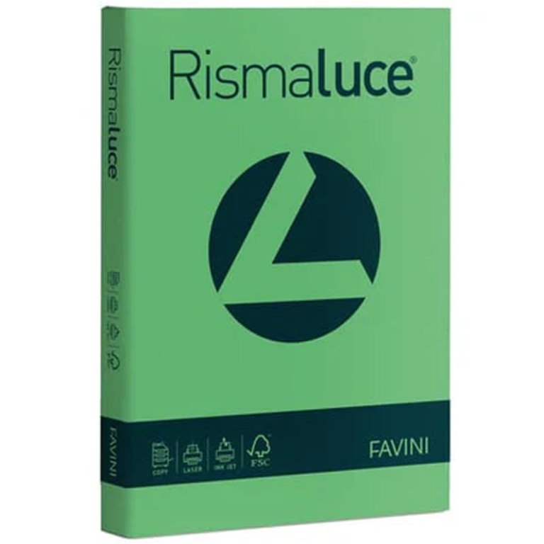 CARTA A4 200GR 125FG VERDE RISMALUCE