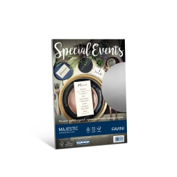 CARTA PERLATA A4 10FG 250GR ARGENTO SPECIAL EVENTS