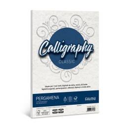 CARTA CALLIGRAPHY A4 50FG 190GR BIANCO PERGAMENA