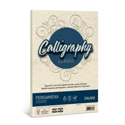 CARTA CALLIGRAPHY A4 50FG 190GR NATURALE PERGAMENA