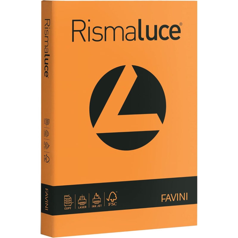 CARTA A3 200GR 125FG ARANCIO RISMALUCE