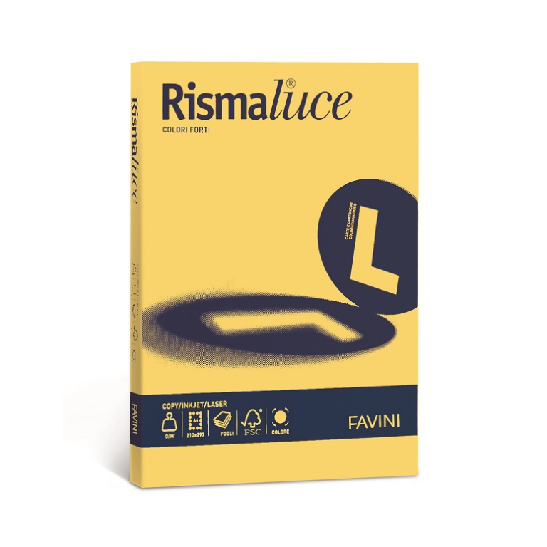 CARTA A3 200GR 125FG GIALLO SOLE RISMALUCE