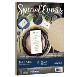 CARTA PERLATA A4 10FG 250GR SABBIA SPECIAL EVENTS