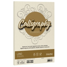 CARTA CALLIGRAPHY A4 50FG 200GR LINO AVORIO