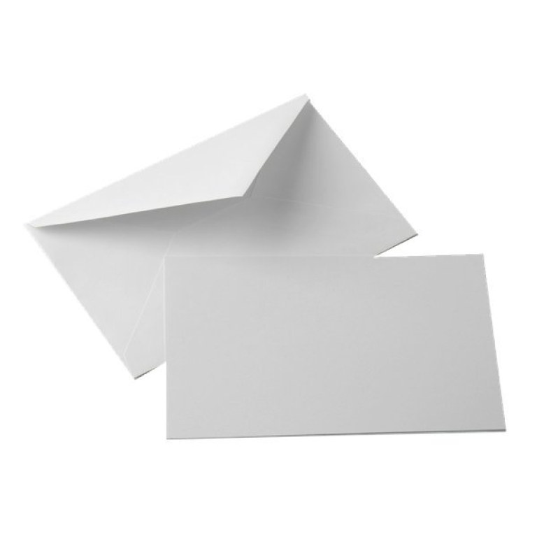 CARTONCINO CON BUSTA 9X14 10PZ BIANCO MESSAGGI