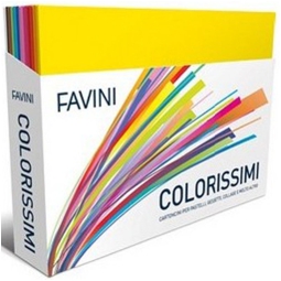 FOGLI DISEGNO 35X50 240FG 220GR 12COLORI BOX