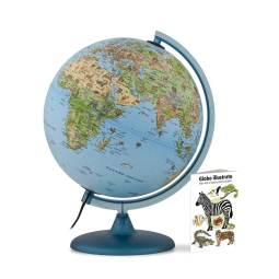 GLOBO LUMINOSO SAFARI    D25CM BASE PLASTICA